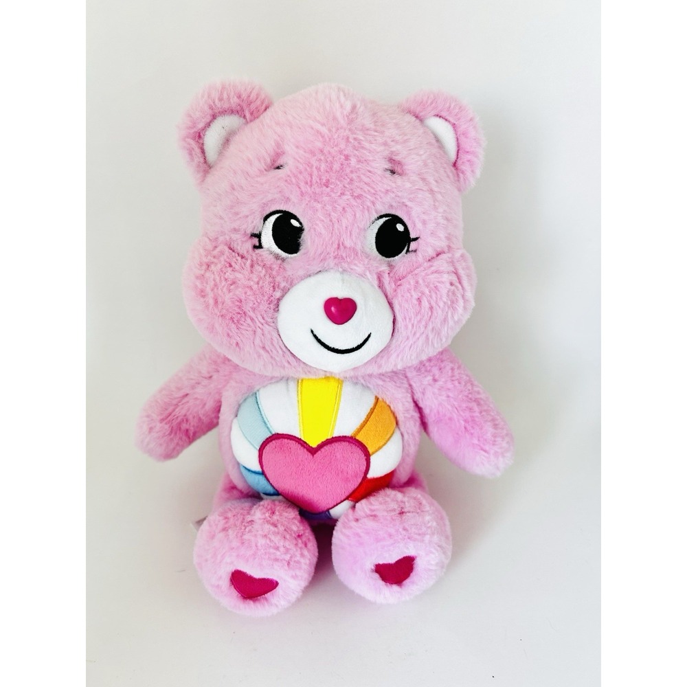 Care Bears Hopeful Heart Bear 2021 Pink‎ Stuffed Plush Toy 14"